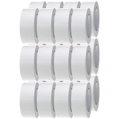 Image of Crimson Starfish White Duct Tape 24 Rolls of 48mm x 45m Gaffer Water Resistant Adhesive Multi Use for Indoor/Outdoor Strong