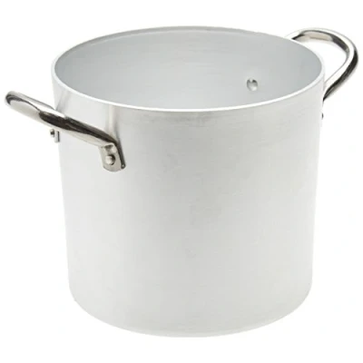 Image of Pentole Agnelli Aluminium Inbox Stockpot with 2 Handles, Diameter 16 Cm, Silver, cm