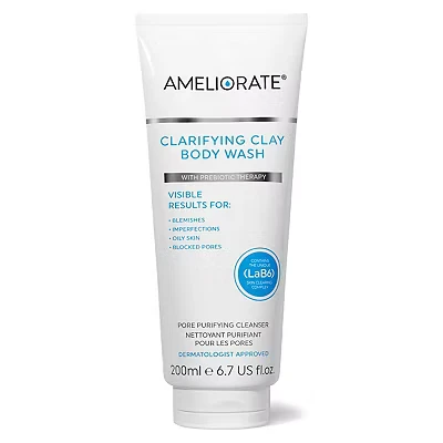 Image of Ameliorate Clarifying Clay Body Wash 200ml LaB6, Hylauronic Acid, Inulin Dermatologically tested
