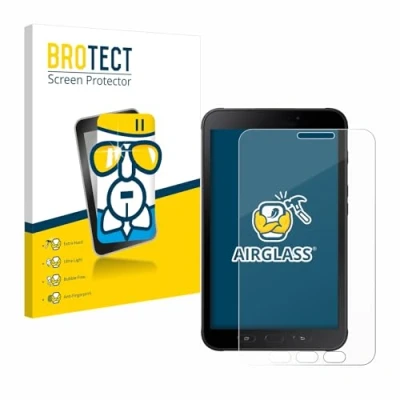 Image of brotect Glass Screen Protector Film compatible with Samsung Galaxy Tab Active 2 SM T395 Foil 9H Protection [Scratch Resistant, High Clarity]