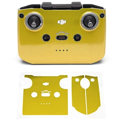 Image of Wrapgrade Skin Sticker Set Compatible with DJI Mini 2 Remote Controller (LIMONCINO YELLOW)