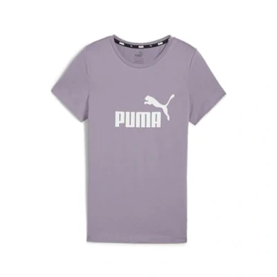 Image of PUMA Girls Logo G Tees, Pale Plum, 116 EU