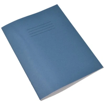 Image of Rhino A5+ Exercise Books, 80 Page / 8mm Lined Paper Notebook, 10 Pack, 9 x 7 Writing Book, Office &amp; School Stationery Supplies, Light Blue