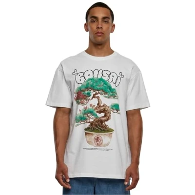 Image of Upscale by Mister Tee Bonsai Heavy Print Tshirt, Men&#039;s, Size: 3XL, White