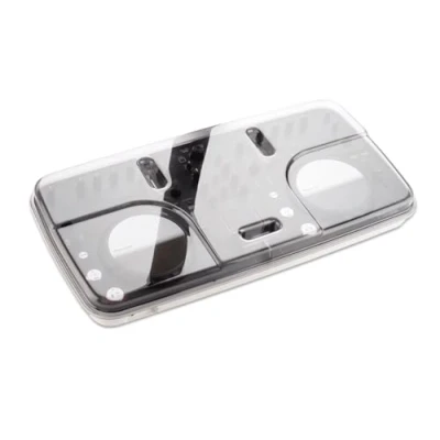 Image of Decksaver Cover for Pioneer DJ DDJ Ergo V Super Durable Polycarbonate Protective lid in Smoked Clear Colour, Made The UK DJs&#039; Choice Unbeatable Protection