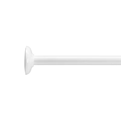 Image of Croydex 4 Way Fit Modular White Shower Rail with Circular Profile