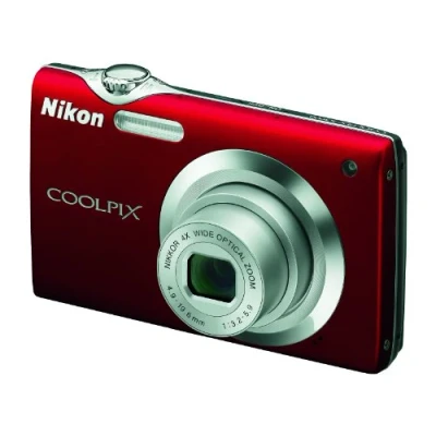 Image of Nikon S3000 Digital Camera Red (12MP, 4x wide Optical Zoom) 2.7 inch LCD (Renewed)