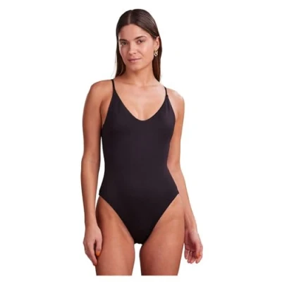 Image of PIECES Women&#039;s Pcbaomi Sww Noos Bc Swimsuit One, Black, M