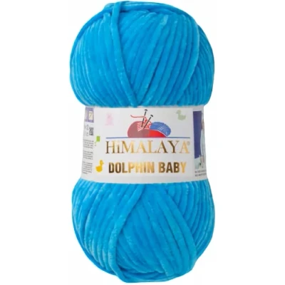 Image of Strickfein Himalaya Dolphin Baby Wool Yarn, Cotton Knitting for Knitting, Crochet (80326 Blue)