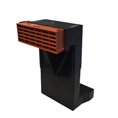 Image of Telescopic Adjustable Underfloor Cavity Wall Vent with Terracotta Airbrick