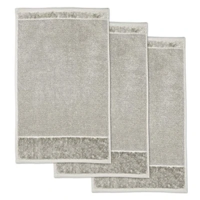 Image of Möve Set of 3 Guest Towels, Silver Grey, 30 x 50 cm