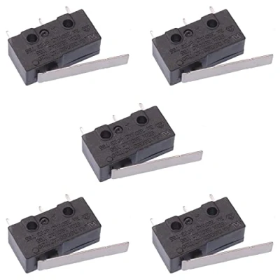 Image of 5 x 22mm Lever PCB V4 Miniature Microswitch SPDT 5A