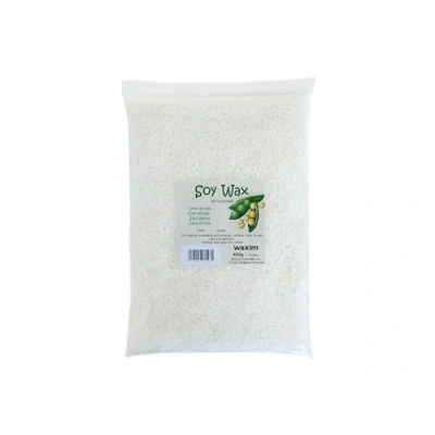 Image of WAXIM. Soy Wax for Organic Candles and Natural Cosmetics 850 g in Pearls. Sustainable, Candle Making, pellets