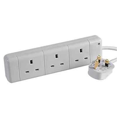 Image of pro elec PELB1802 3 Gang Extension 3m, White