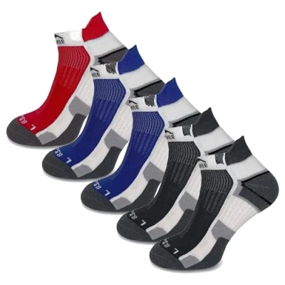 Image of More Mile Mens Running Socks Miami 5 Pack Cushioned Breathable Anti Blister Sport