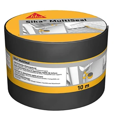 Image of Sika Multiseal, Grey Green Bituminous sealing tape roof and repair Waterproof 100mm X 10m roll
