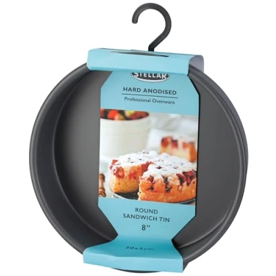 Image of Stellar Hard Anodised Expert 20cm Round Sandwich Tin