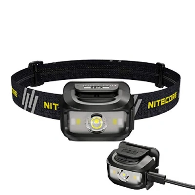 Image of Nitecore NU35 Headlamp, Dual Power Source, Long Runtime, USB Rechargeable, Battery Included, Eco Sensa Type C charging cable included