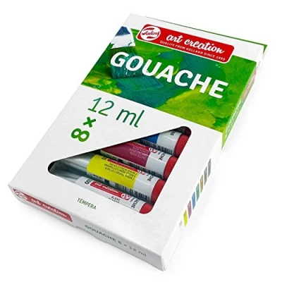 Image of Talens Art Creation Royal Gouache Paints Set 8 x 12ml Tubes