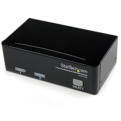 Image of StarTech.com 2 Port Professional USB KVM Switch Kit with Cables (SV231USBGB)