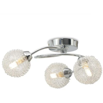Image of vidaXL Ceiling Lamp with 3 LED Bulbs G9 120 W