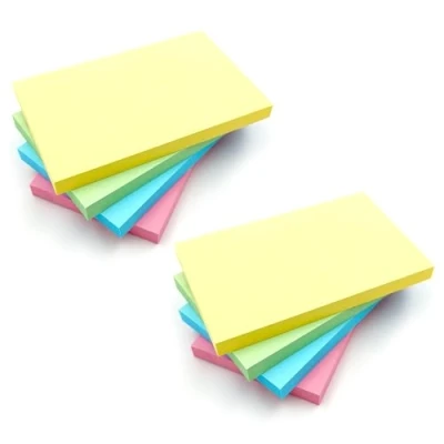 Image of Sticky Notes Pastel Removable Strong Adhesive Pads to Do List Note for Home, Office and School Memo 76mm X 127mm (Pack of 24) 100 Sheet Per Pad