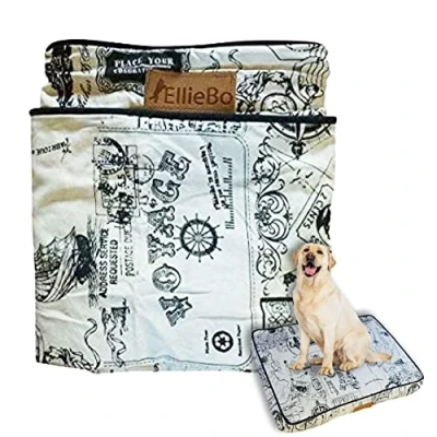 Image of Ellie Bo Medium Dog Bed Cover for 30 inch Cage/Crate Beige Voyager Style