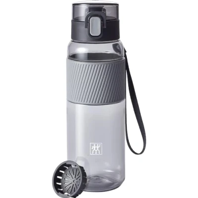 Image of ZWILLING Drinks Bottle BPA free, versatile water bottle, Tritan, grey, 680 ml