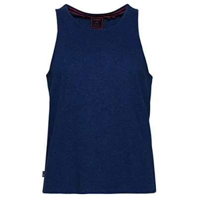 Image of Superdry Women&#039;s Vintage Logo EMB Vest, Bright Blue Marl, S