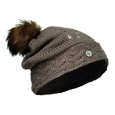 Image of Buff Girl&#039;s Knitted and Polar Hat Darsy Brown/Brown, One Size