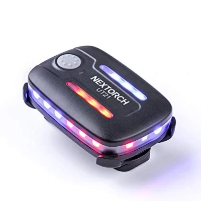Image of Nextorch Security Lights LED Rechargable Police Warning with Detachable Clip Red Blue Strobe Flashing Torch for Outdoor Rescue, Traffic Guidance, Patrols,Cycling,Night Run UT21