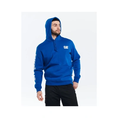 Image of CAT Men&#039;s Trademark Banner Hooded Sweatshirt, Memphis Blue, 4XL