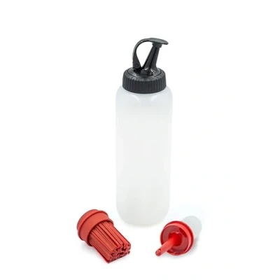 Image of MasterClass Barbecue Bottle Set with 3 Interchangeable Heads, 350ml Marinating and Dressing for Grilled Meats Vegetables, Bunt