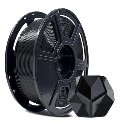 Image of FLASHFORGE 3D Printer Filament, PLA PRO Filament 1.75mm, 1KG Spool (2.2lbs), Dimensional Accuracy +/ 0.02mm for FDM Printers, Better Tenacity &amp; No Knotting (Black)