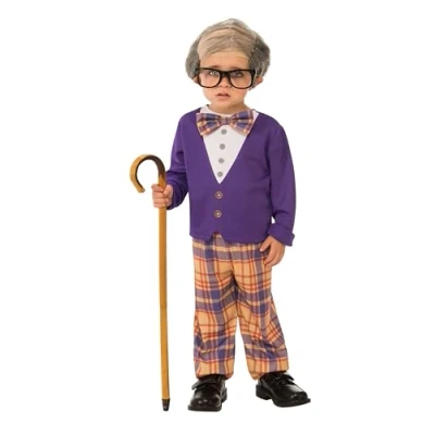 Image of Forum Little Old Man Kids Costume, Age 3 4 Years Halloween