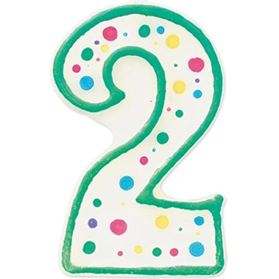 Image of Wilton Number Candle Green