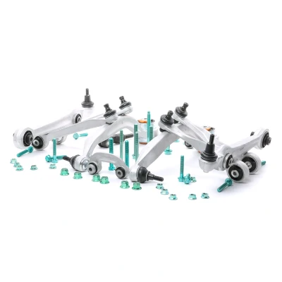 Image of 8D0498998, 8D0498998B Link set, wheel suspension MAPCO 59818/1HPS Front axle both sides, Upper, Lower with lock screw coupling rod