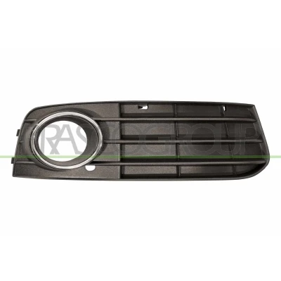 Image of 8K0807682A, 8K0807682C01C Bumper Grill PRASCO AD0242143 with hole(s) for fog lights Right Front Chromed AUDI: A4 B8 Saloon, Avant