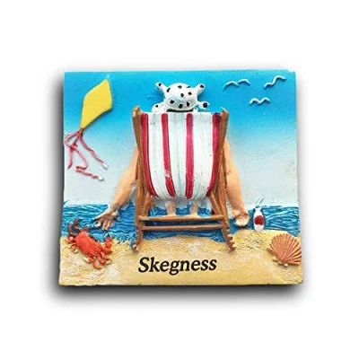 Image of 3D Skegness England UK Refrigerator Fridge Magnet Tourist Souvenirs Handmade Resin Craft Magnetic Stickers Home Kitchen Decoration Travel Gift