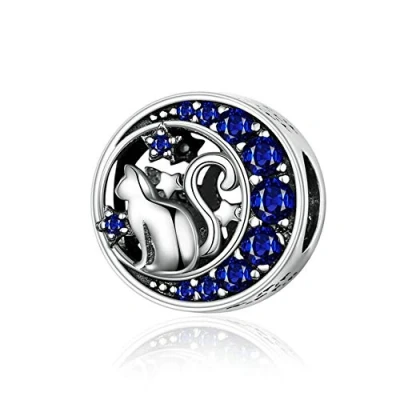 Image of Cute Fish Charm 925 Sterling Silver Cat Dog Camel Rabbit Dolphin Butterfly for Pandora Bracelet (Cute Fish)