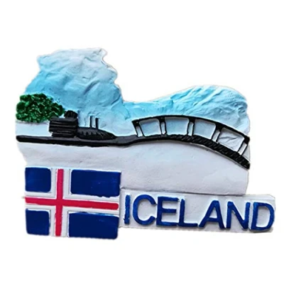 Image of 3D Iceland Fridge Magnet, travel Souvenir Gift,Home &amp; Kitchen Decoration magnetic sticker refrigerator magnet
