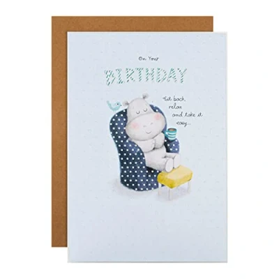 Image of Hallmark Birthday Card Cute Po and Birdie Design