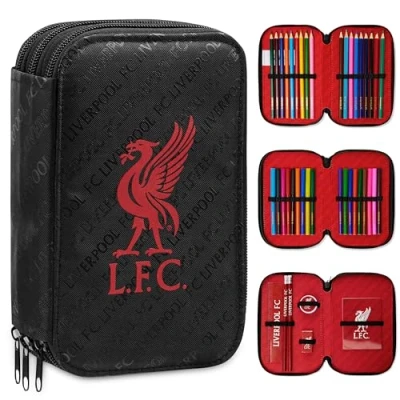 Image of Liverpool F.C. Filled Pencil Case, Colouring and Stationery Set School Supplies