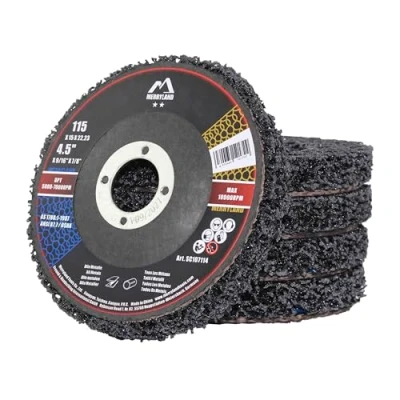 Image of Merryland Strip Disc 115 Paint Rust for Angle Grinder, 115mm Black Removal 5 Pieces, Wheel Stripping Cleaning INOX Stainless Steel Iron Universal 4.5inch, Craft Line SC107114 05
