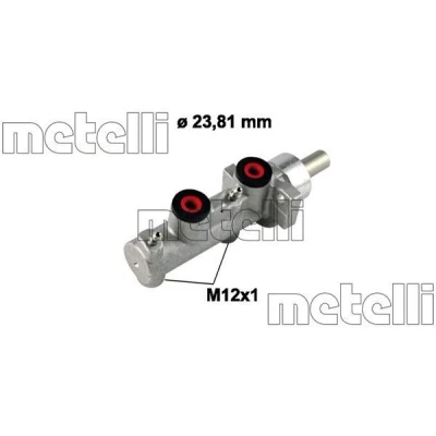 Image of 1J2614019 Master Cylinder METELLI 05 0600 23,81mm Aluminium for right hand drive vehicles VOLKSWAGEN: Golf 4, SKODA: Octavia I Hatchback