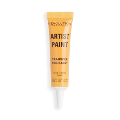 Image of Makeup Revolution London, Artist Collection, Face and Body Paint, Yellow, Jelly Formula, Ready To Use, 15ml