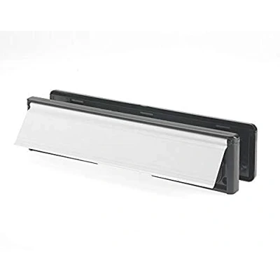 Image of Yale YLP44 06/03 B White 305 mm (12&quot;) 40/80 Letter Plate for 38 78 Thick Door