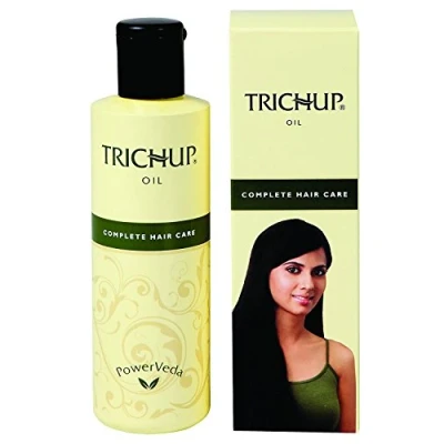 Image of New Trichup Oil Healthy long &amp; Strong Power Veda Fast Effective Safe 100ml