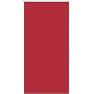 Image of vidaXL Roller Blind Blackout Red 85x130 cm Fabric Width 80.7 Polyester