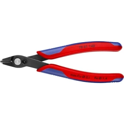 Image of Knipex Electronic Super Knips® XL burnished, with multi component grips 140 mm (self service card/blister) 78 61 SB